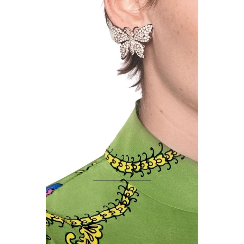 Gucci - Crystal Embellished Butterfly Earrings - Picture 2 of 5